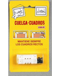 Colgador fijacion cuadros blanco colis 1002