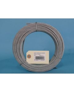 Cable industrial 6x7+1 2mm acero galvanizado cursol 120090083 25 mt