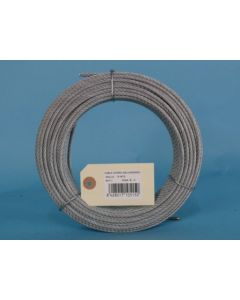 Cable industrial 6x7+1 5mm acero galvanizado cursol 120130082 15 mt