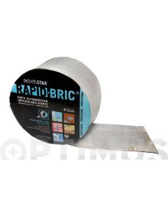Cinta impermeabilizante autoadhesiva 0,16mtx12mm aluminio rapid bric natural 60030