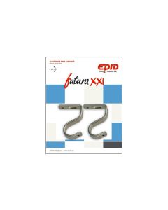 Soporte barra cortina techo 19mm niquel metal futura 21 epid 214302632