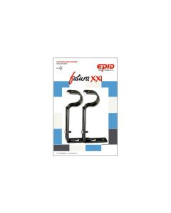 Soporte barra cortina extensible 19mm negro metal futura 21 epid 214902062