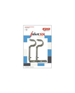 Soporte barra cortina extensible 19mm niquel metal futura 21 epid 214902632