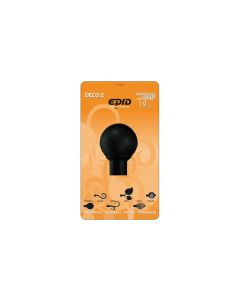Terminal barra cortina hogar metal negro garona 19 mm epid