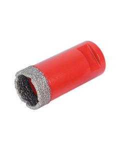 Corona perforadora porcelanico corte seco ø 28mm diamante m14 rubi