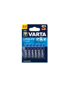 Pila alcalina lr03 aaa longlife power varta 1,5v 6 pz