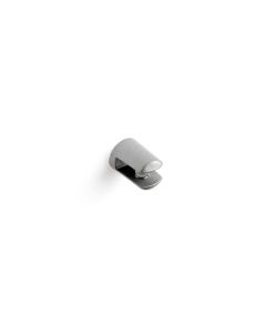 Portaestante soporte cristal clip fijo 03-06mm cromado mate 2uds rei