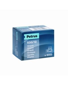 Grapa clavadora modelo 530 12mm acero petrus 5.000 pz 77510