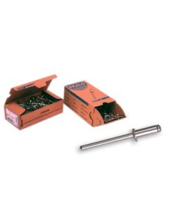 Remache fijacion estándar 3,2x12mm aluminio bralo 500 pz 01010003212