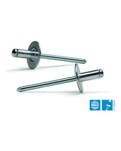 Remache fijacion cabeza ancha 4,8x21mm aluminio c16 bralo 150 pz 01040004821