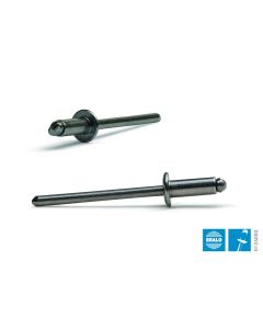 Remache standar cabeza alomada ø 3,2 x 8 mm, inox/inox 500 uds bralo