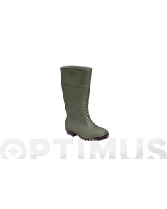 Bota agua alta puntera/plantilla metalica t40 pvc verde p'agua