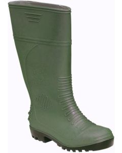 Bota agua alta puntera/plantilla metalica t45 pvc verde p'agua