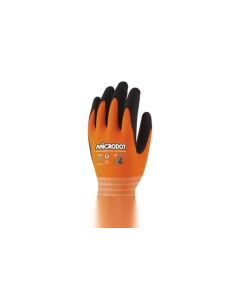 Guante mecanico puntos dot-t nylon naranja/negro microdot 3l microdot t-8