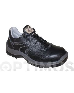 Zapato seguridad s3 suela pu/pu puntera/plantilla metalica piel vacuno negro zion sferro panter