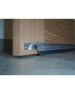 Burlete bajo puerta tornillos interior/exterior cepillo basculante 093cm aluminio plata burcasa 128290
