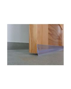 Burlete bajo puerta adhesivo labio 100cm pvc transparente burcasa 107322