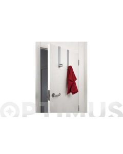 Colgador sobrepuerta cromado 29,6 x 4 x 7,7 cm inofix