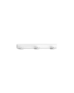 Colgador tornillo 3 ganchos 50x384x46mm blanco inofix