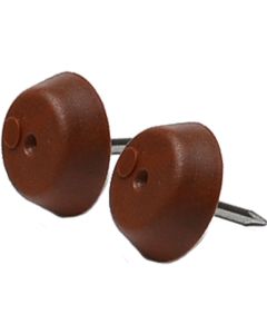 Deslizador mueble patin con clavo 15mm me marron micel 100 pz 60504