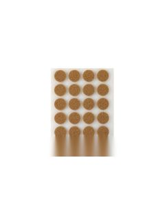 Fieltro proteccion adhesivo redondo ø 17mm me marron inofix 4071-4-