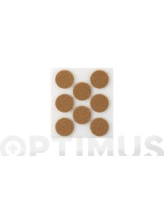 Fieltro proteccion adhesivo redondo ø 27mm me marron inofix 4073-4-