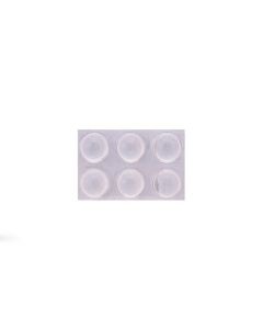 Tope protector golpes adhesivo antideslizante ø16x7,9mm me transparente inofix 4052-2-