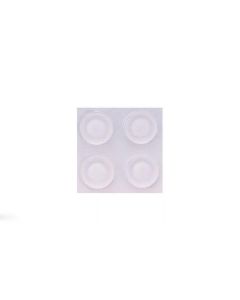 Tope protector golpes adhesivo antideslizante ø19x4mm me transparente inofix 4053-2-