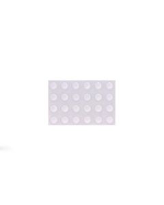 Tope protector golpes adhesivo antideslizante ø 8x2,2mm me transparente inofix 4050-2-