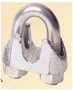 Sujetacable sujecion din 741 1/4"ø6 acero galvanizado garra 25 pz 210-1/4