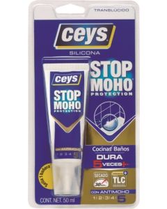 Silicona acida cocinas y baños antimoho ceys transparente 505584 ml