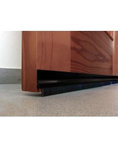 Burlete bajo puerta adhesivo cepillo 092cm aluminio negro burcasa 127280