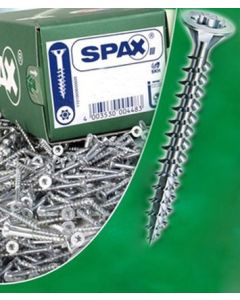 Tornillo rosca madera cabeza plana huella pozidriv 03,5x016mm galvanizado spax acero 1.000 pz 1081010350165