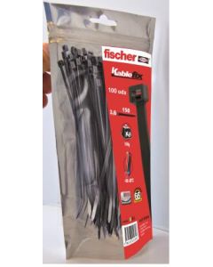 Brida fijacion 3,6x200mm nylon blanco fischer