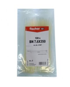 Brida fijacion 7,6x350mm nylon blanco fischer