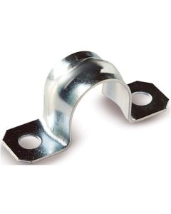 Grapa fijacion tubo doble 2 pies 20mm index acero 100 pz abpu020