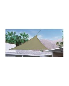 Toldo vela sombreo triangular polietileno 185gr 3,6 x 3,6 x 3,6 m arena natuur