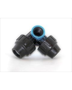 Codo riego 20mm-1/2" polipropileno natuur 90º igual esquina fitting hembra nt115237