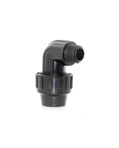 Codo riego ø 32mm-1" polipropileno natuur 90º rosca macho fitting nt115242