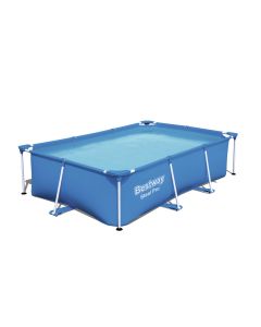 Piscina pared pvc infantil rectangular 2300lt con marco 259x170x61cm pvc azul splash fp bestway 115489