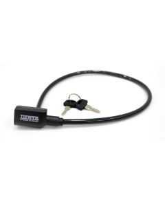 Candado antirrobo 8x650mm bicicleta nivel cable nv115797   115797