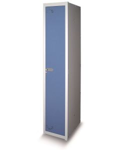 Taquilla vestuario metalica 1 puerta inicial 1800x280x520mm azul/gris jomasi