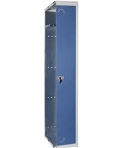 Taquilla vestuario metalica 1 puerta extension 1800x250x520mm azul/gris jomasi