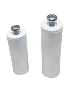 Tope persiana 40mm blanco 25uds micel