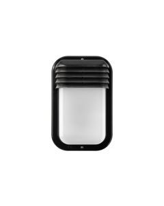 Aplique iluminacion negro pvc famatel exterior vertical 4415g