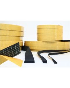 Perfil adhesivo 20x15mm esponja/neopreno negro tecnogoma