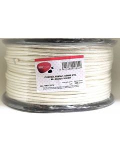 Cuerda fijacion trenzada aguja 05mm 200 mt nylon blanco vivahogar vh117072