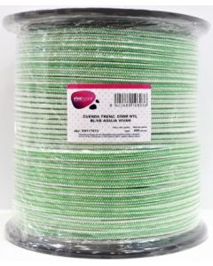 Cuerda fijacion trenzada aguja 05mm 400 mt nylon blanco/verde vivahogar vh117073