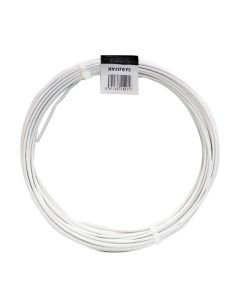 Alambre acero plastificado blanco 50 m 1,6/2,8 mm nivel