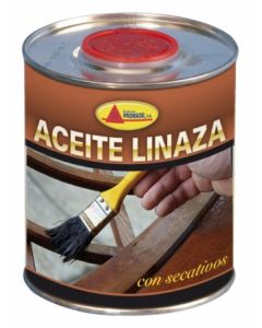 Aceite linaza protector incoloro 750 ml con secante envase metalico promade  co